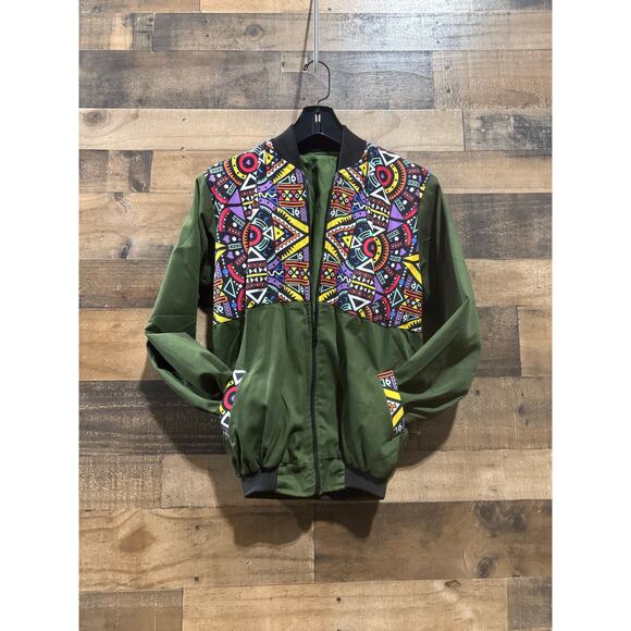 Unisex Ankara African Bomber Jacket – Size Small/Medium - Picture 8 of 8